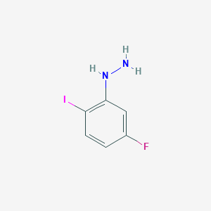 molecular formula C6H6FIN2 B13558274 5-Fluoro-2-iodophenylhydrazine 