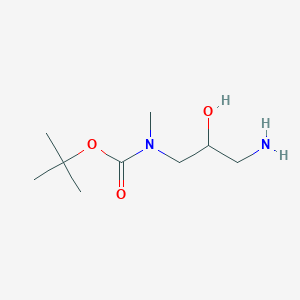 molecular formula C9H20N2O3 B13558307 tert-Butyl (3-amino-2-hydroxypropyl)(methyl)carbamate 