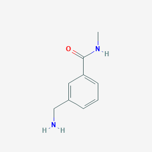 molecular formula C9H12N2O B1355832 3-(aminomethyl)-N-methylbenzamide CAS No. 515131-51-8