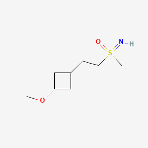 molecular formula C8H17NO2S B13558328 Imino[2-(3-methoxycyclobutyl)ethyl]methyl-lambda6-sulfanone 