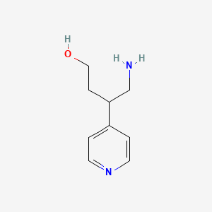 4-Amino-3-(pyridin-4-yl)butan-1-ol