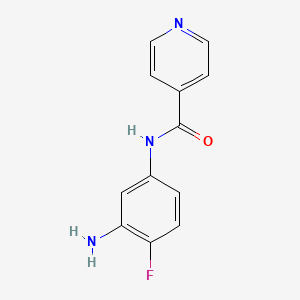 molecular formula C12H10FN3O B1355840 N-(3-Amino-4-fluorophenyl)isonicotinamide CAS No. 926227-55-6