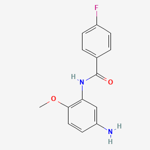 molecular formula C14H13FN2O2 B1355841 N-(5-氨基-2-甲氧基苯基)-4-氟苯甲酰胺 CAS No. 926255-98-3