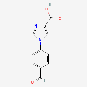 1-(4-formylphenyl)-1H-imidazole-4-carboxylic acid