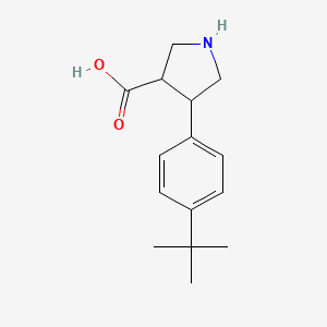 4-(4-Tert-butylphenyl)pyrrolidine-3-carboxylic acid