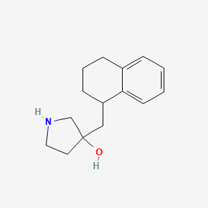 3-((1,2,3,4-Tetrahydronaphthalen-1-yl)methyl)pyrrolidin-3-ol