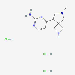 4-{6-Methyl-2,6-diazaspiro[3.4]octan-8-yl}pyrimidin-2-aminetrihydrochloride