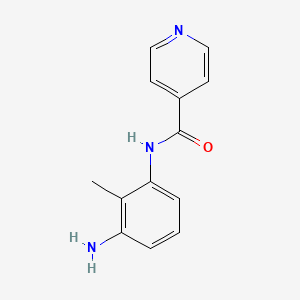 molecular formula C13H13N3O B1355848 N-(3-Amino-2-methylphenyl)isonicotinamide CAS No. 926258-23-3