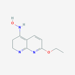 B135585 (Z)-7-ethoxy-2,3-dihydro-1,8-naphthyridin-4(1H)-one oxime CAS No. 130875-68-2