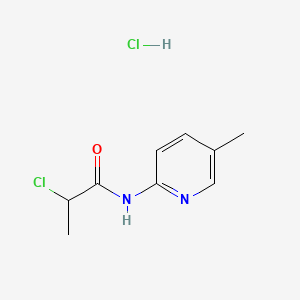 2-chloro-N-(5-methylpyridin-2-yl)propanamidehydrochloride