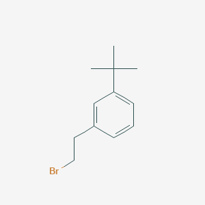 molecular formula C12H17Br B13558521 1-(2-Bromoethyl)-3-tert-butylbenzene 