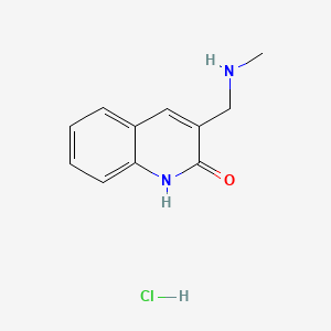 3-[(Methylamino)methyl]quinolin-2-ol hydrochloride