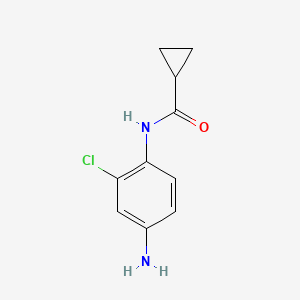 molecular formula C10H11ClN2O B1355856 N-(4-氨基-2-氯苯基)环丙烷甲酰胺 CAS No. 926247-28-1
