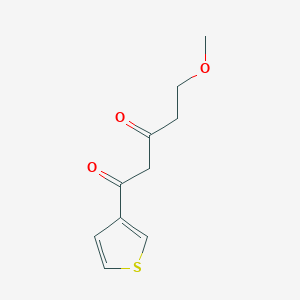 5-Methoxy-1-(thiophen-3-yl)pentane-1,3-dione