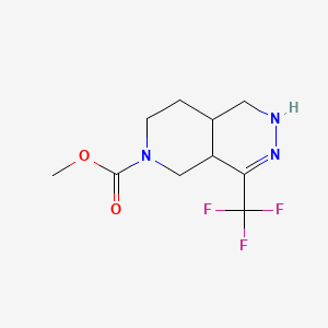 methyl 4-(trifluoromethyl)-1H,2H,4aH,5H,6H,7H,8H,8aH-pyrido[3,4-d]pyridazine-6-carboxylate