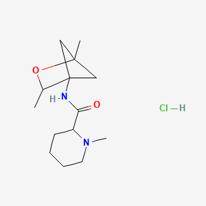 N-{1,3-dimethyl-2-oxabicyclo[2.1.1]hexan-4-yl}-1-methylpiperidine-2-carboxamide hydrochloride