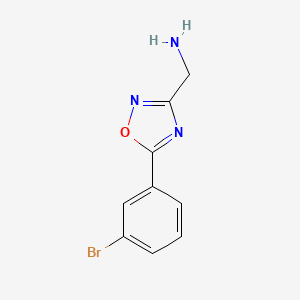 (5-(3-Bromophenyl)-1,2,4-oxadiazol-3-yl)methanamine