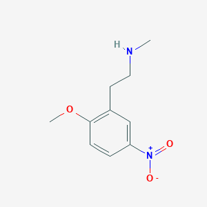 2-(2-Methoxy-5-nitrophenyl)-N-methylethan-1-amine