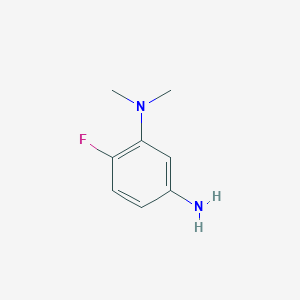 molecular formula C8H11FN2 B13558689 6-fluoro-N1,N1-dimethylbenzene-1,3-diamine 