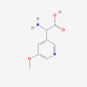 2-Amino-2-(5-methoxypyridin-3-yl)acetic acid