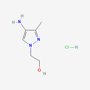 2-(4-amino-3-methyl-1H-pyrazol-1-yl)ethan-1-olhydrochloride