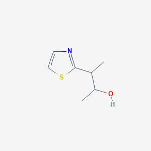 molecular formula C7H11NOS B13558763 3-(Thiazol-2-yl)butan-2-ol 