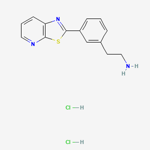 2-(3-{[1,3]Thiazolo[5,4-b]pyridin-2-yl}phenyl)ethan-1-aminedihydrochloride