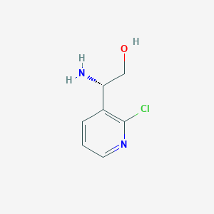 molecular formula C7H9ClN2O B13558784 (S)-2-Amino-2-(2-chloropyridin-3-yl)ethan-1-ol 