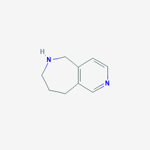 molecular formula C9H12N2 B13558825 6,7,8,9-Tetrahydro-5H-pyrido[4,3-C]azepine 