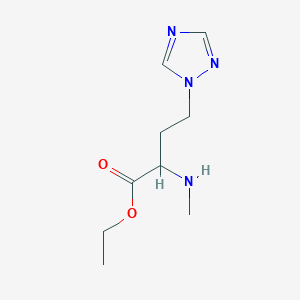 Ethyl 2-(methylamino)-4-(1h-1,2,4-triazol-1-yl)butanoate