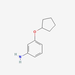 molecular formula C11H15NO B1355883 3-(Cyclopentyloxy)aniline CAS No. 653604-38-7