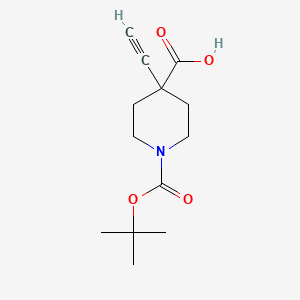 1-[(Tert-butoxy)carbonyl]-4-ethynylpiperidine-4-carboxylicacid