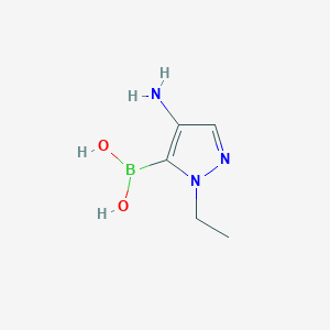 (4-amino-1-ethyl-1H-pyrazol-5-yl)boronic acid