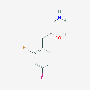 1-Amino-3-(2-bromo-4-fluorophenyl)propan-2-ol