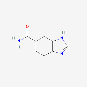 molecular formula C8H11N3O B13558875 4,5,6,7-tetrahydro-1H-benzo[d]imidazole-5-carboxamide 