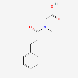 molecular formula C12H15NO3 B1355890 N-methyl-N-(3-phenylpropanoyl)glycine CAS No. 69267-30-7