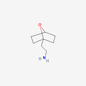 molecular formula C8H15NO B13558917 2-{7-Oxabicyclo[2.2.1]heptan-1-yl}ethan-1-amine 