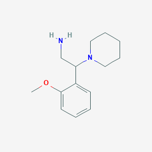 molecular formula C14H22N2O B1355893 2-(2-甲氧基苯基)-2-(哌啶-1-基)乙胺 CAS No. 904805-93-2