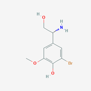 4-[(1R)-1-Amino-2-hydroxyethyl]-2-bromo-6-methoxyphenol