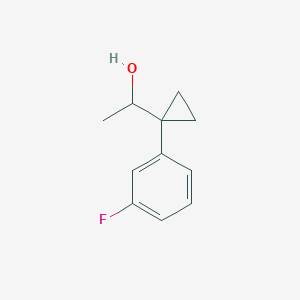 1-[1-(3-Fluorophenyl)cyclopropyl]ethan-1-ol