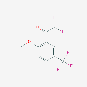 2,2-Difluoro-1-(2-methoxy-5-trifluoromethyl-phenyl)-ethanone