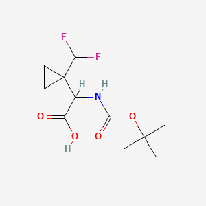 2-{[(Tert-butoxy)carbonyl]amino}-2-[1-(difluoromethyl)cyclopropyl]aceticacid