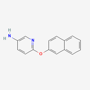 molecular formula C15H12N2O B1355914 6-(萘-2-基氧基)吡啶-3-胺 CAS No. 83414-50-0