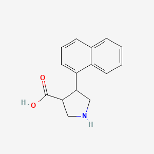 (3R,4S)-4-(Naphthalen-1-YL)pyrrolidine-3-carboxylic acid