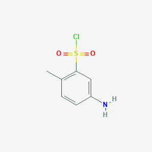 molecular formula C7H8ClNO2S B13559192 5-Amino-2-methylbenzenesulfonyl chloride CAS No. 98280-38-7