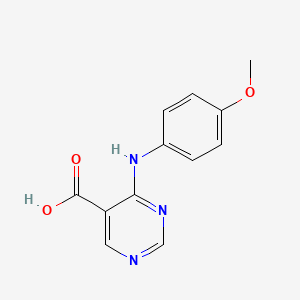 4-[(4-Methoxyphenyl)amino]pyrimidine-5-carboxylic acid