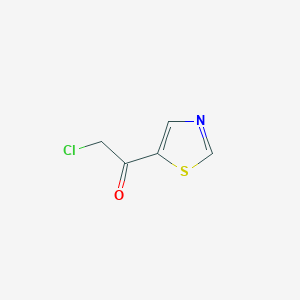 molecular formula C5H4ClNOS B13559210 Chloromethyl 5-thiazolyl ketone 