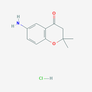 6-amino-2,2-dimethyl-3,4-dihydro-2H-1-benzopyran-4-onehydrochloride