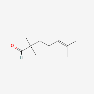 molecular formula C10H18O B13559218 2,2,6-Trimethylhept-5-enal CAS No. 52279-00-2