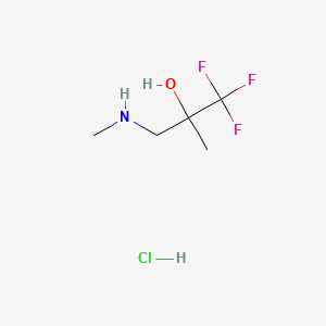 1,1,1-Trifluoro-2-methyl-3-(methylamino)propan-2-olhydrochloride